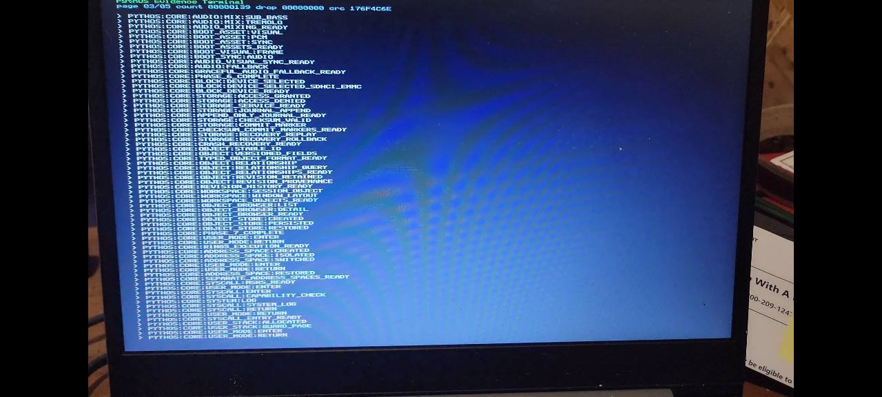 PythOS evidence terminal page 3 of 5