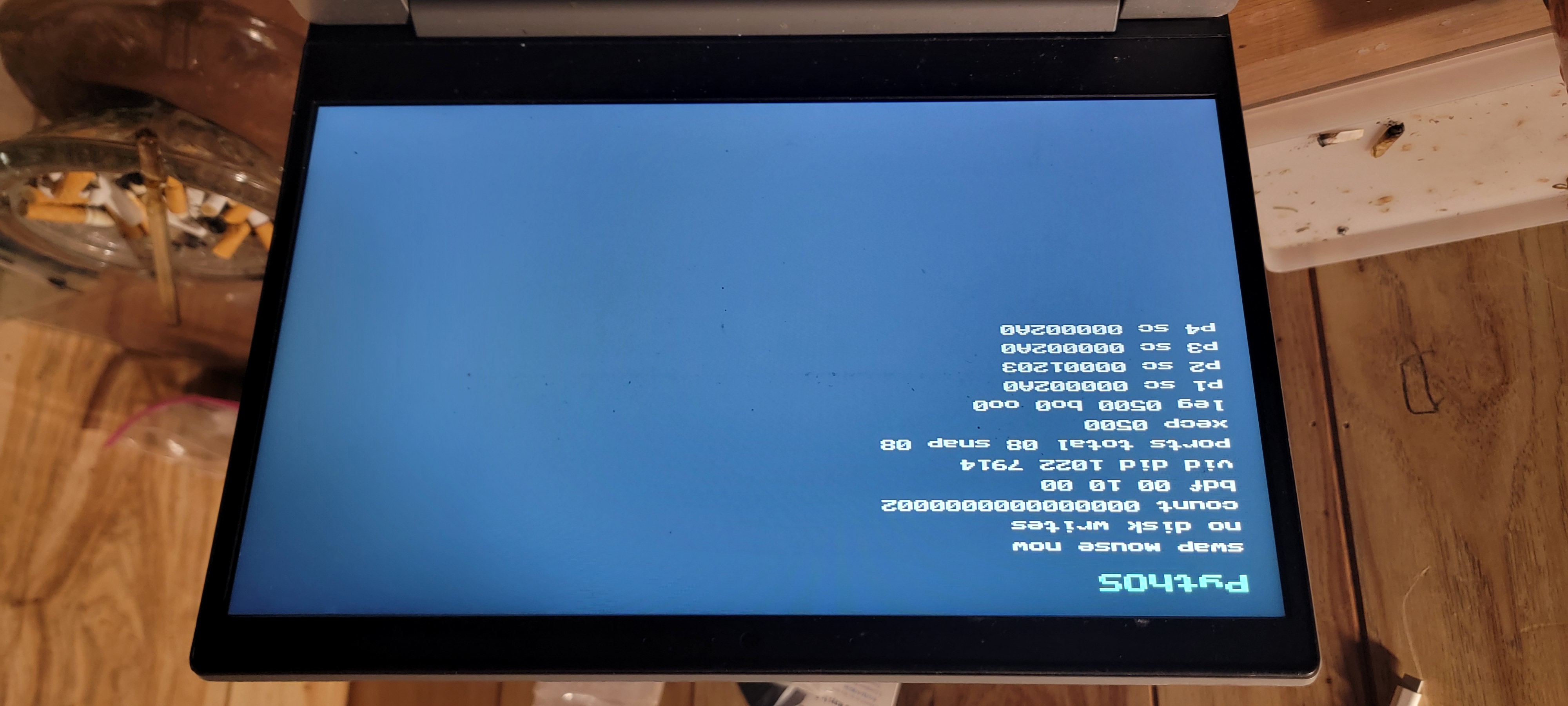 PythOS ADR 0084 swap prompt with frozen AMD xHCI port snapshot on the Lenovo physical target
